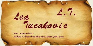 Lea Tucaković vizit kartica